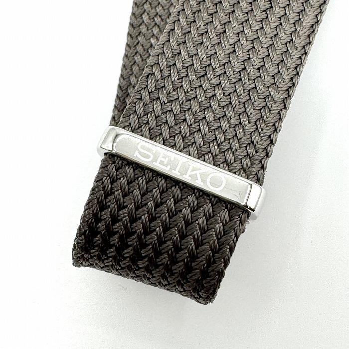 SEIKO 20mm RS18C20GY Gray Fabric Polyester Watch Strap Band Genuine New FS Japan