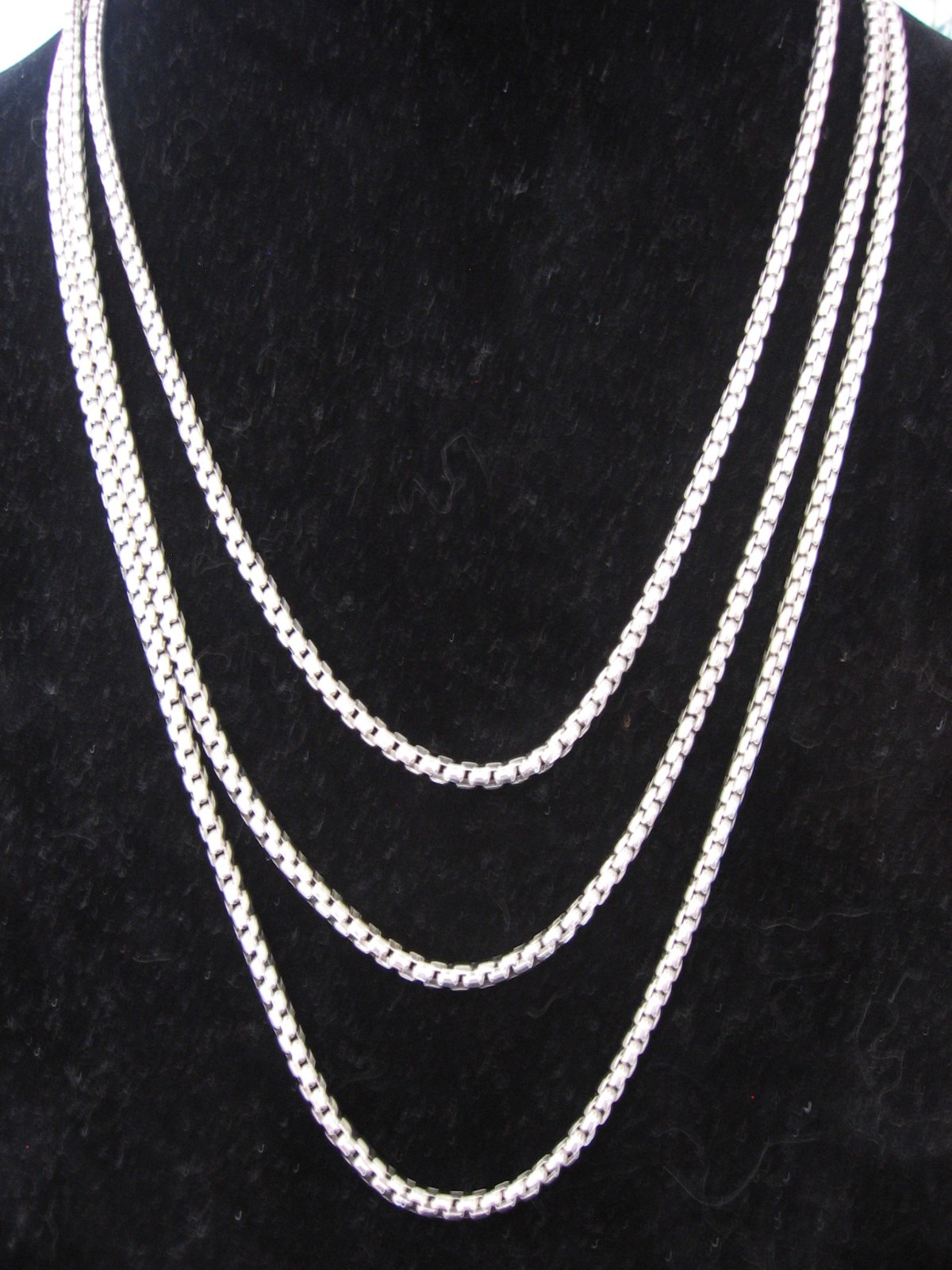 JAI John Hardy Sterling Silver 3.7mm Box Chain 72″ Necklace New 100 grams!