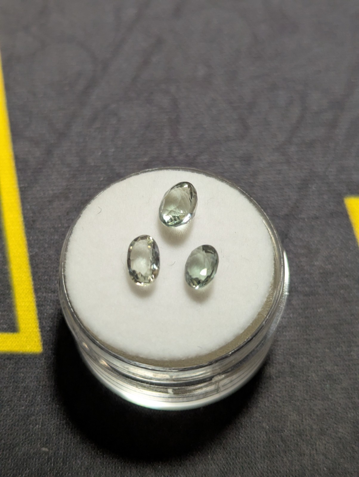 1.98ctw Natural Sage Gray-Green Tourmaline Lot (3) Oval VS Unheated Africa Gem