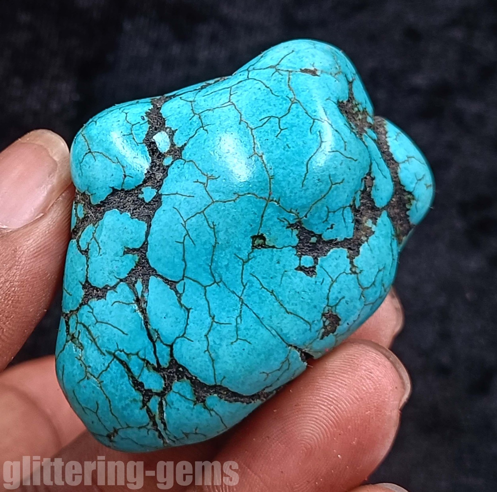 321.00 Carat IGL Certified Natural Blue Turquoise Rough Tumble Gemstone 5DND