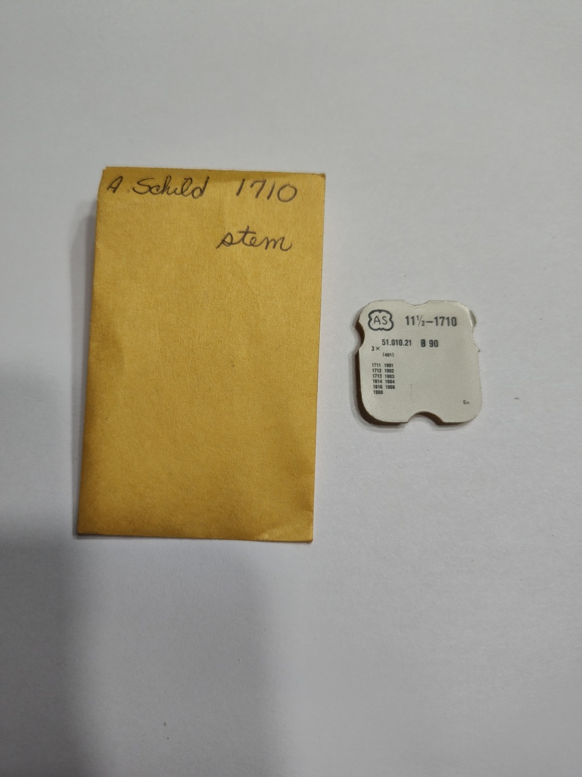 AS 1710 WINDING STEM BestFit 200/1613F 0.90, 16.0mm, Fits Multiple, Read List!