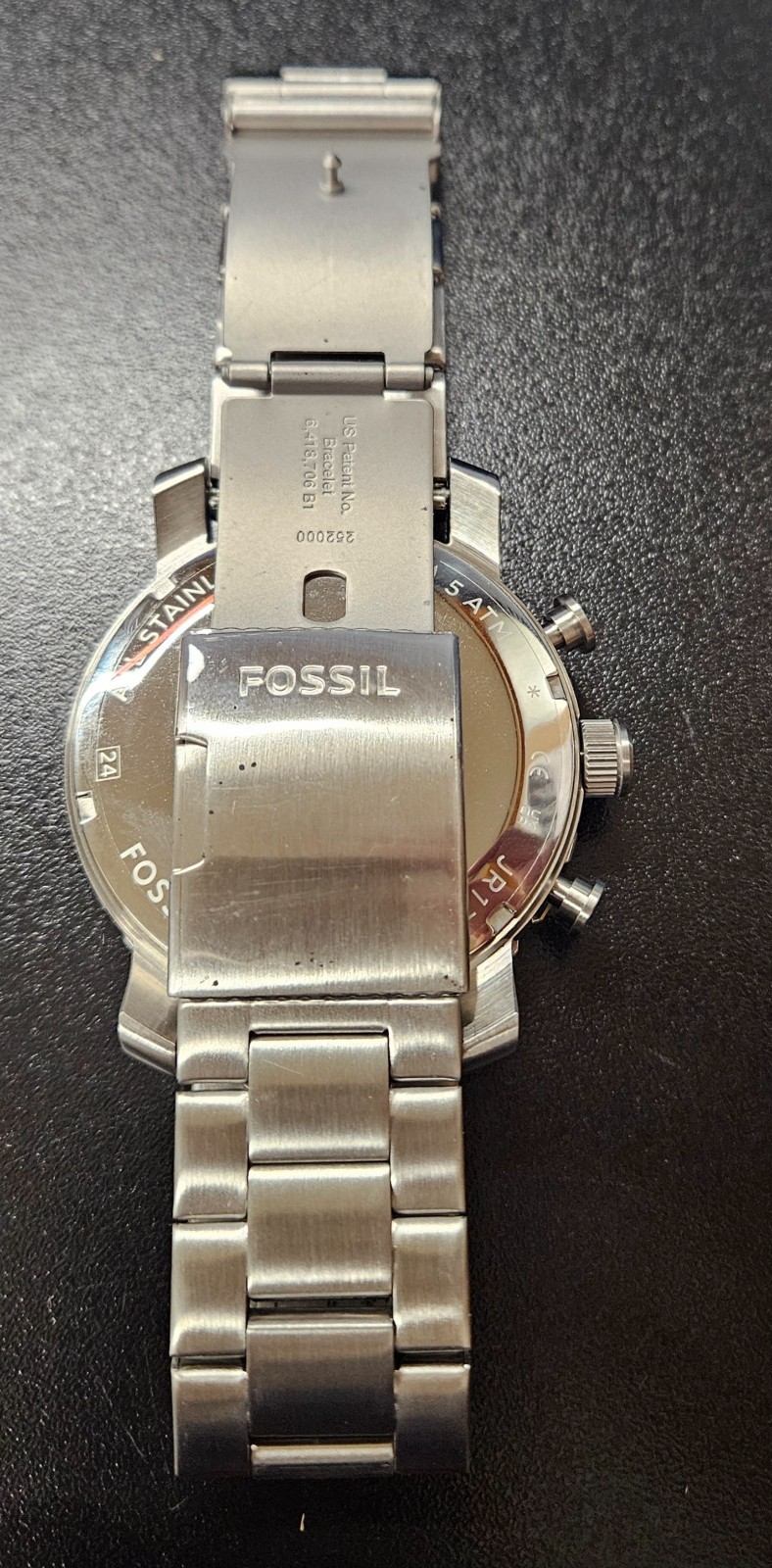 FOSSIL Nate JR1353 with stainless steel band with compass