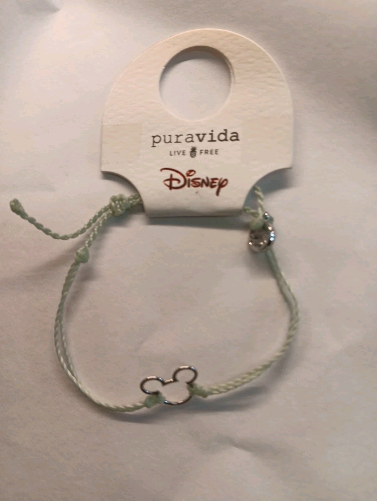 Pura Vida Disney Mickey Mouse Charm Bracelet in Winterfresh Green