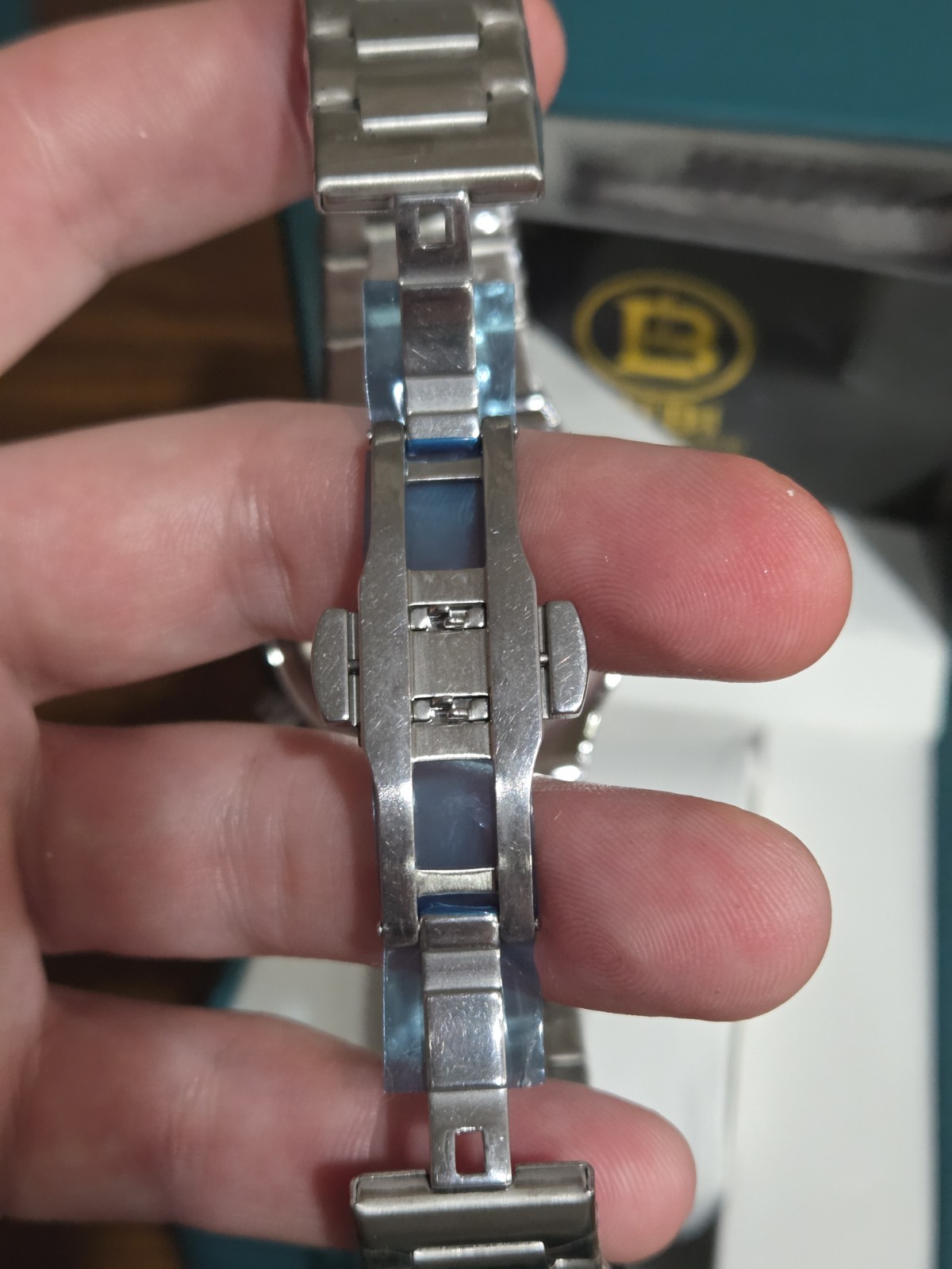 BIBI B0235 Blue Dial, Silver Case With Silver Band