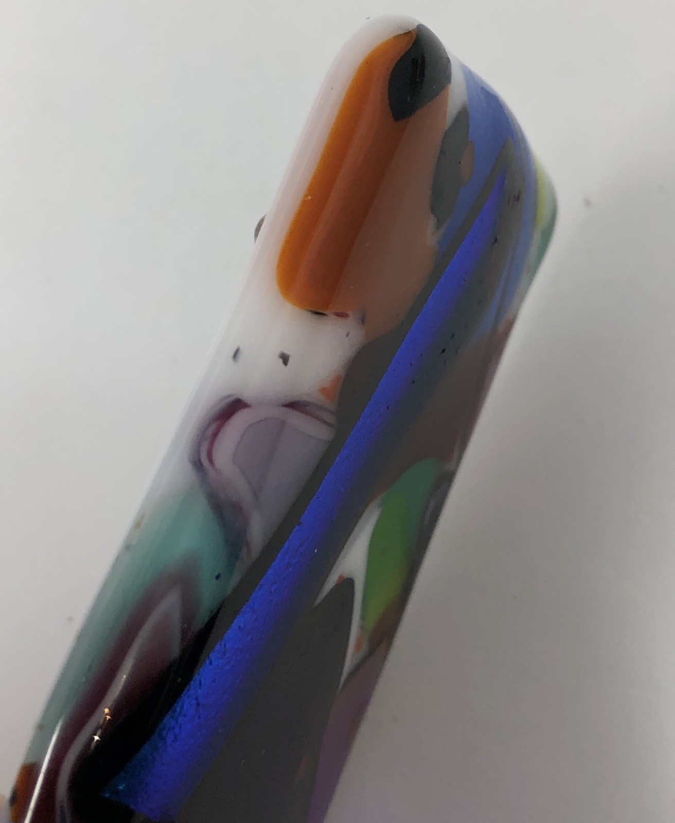 Dichroic Glass Brooch Pin Handcrafted Artisan