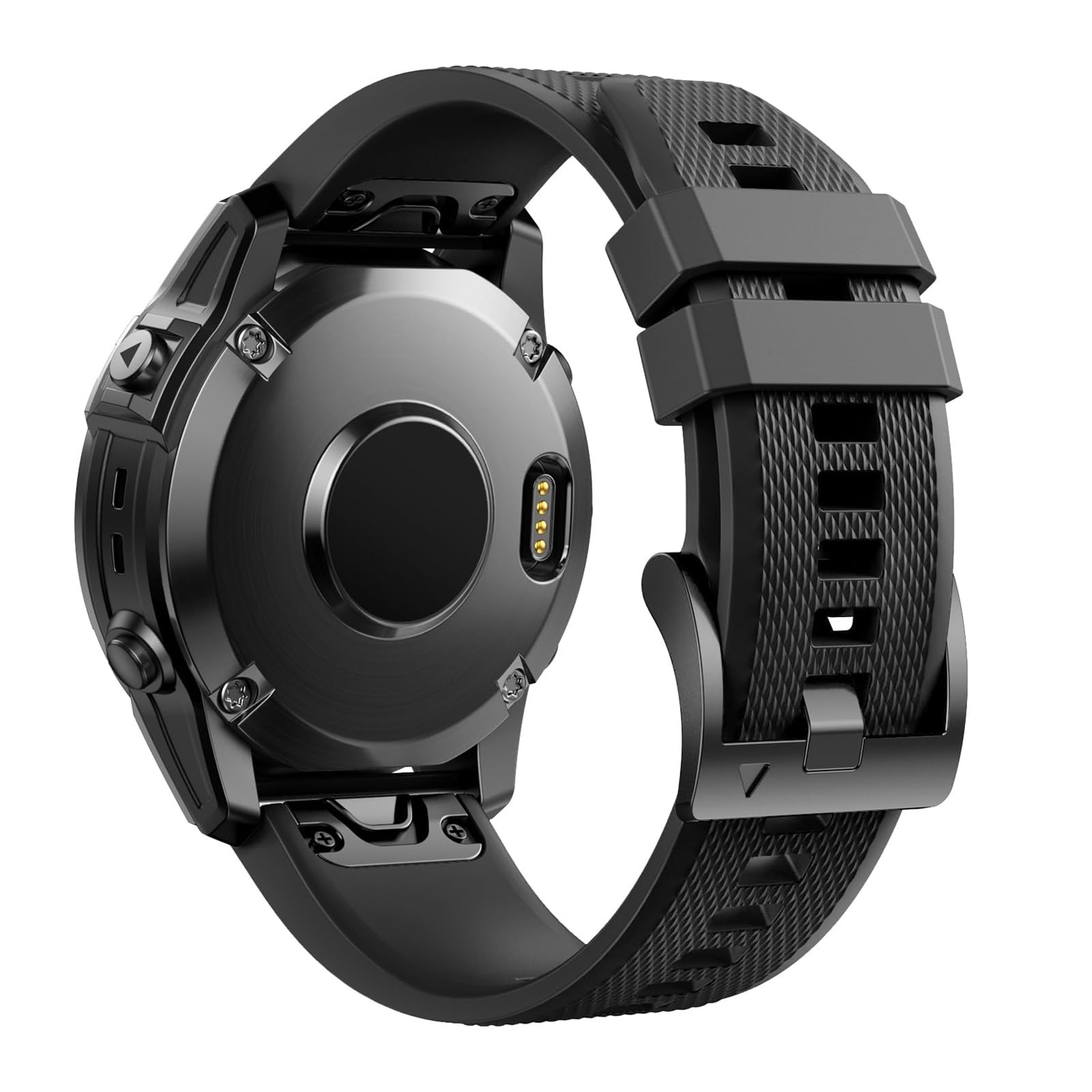 26mm QuickFit Release Rubber Watch Strap For Garmin Fenix 8Pro 7X Pro 6X GPS 3HR