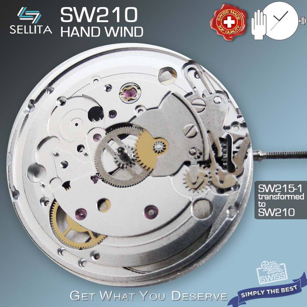 MOVEMENT MANUAL WIND SELLITA SW210 (compatible ETA 2801)