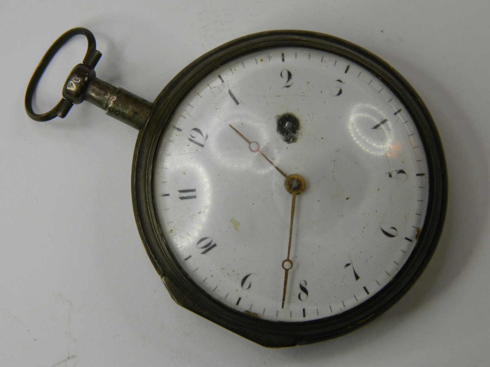 VERY RARE 18th CENTURY THIN FRENCH VERGE FUSEE REPEATER CHIME GONG POCKET WATCH