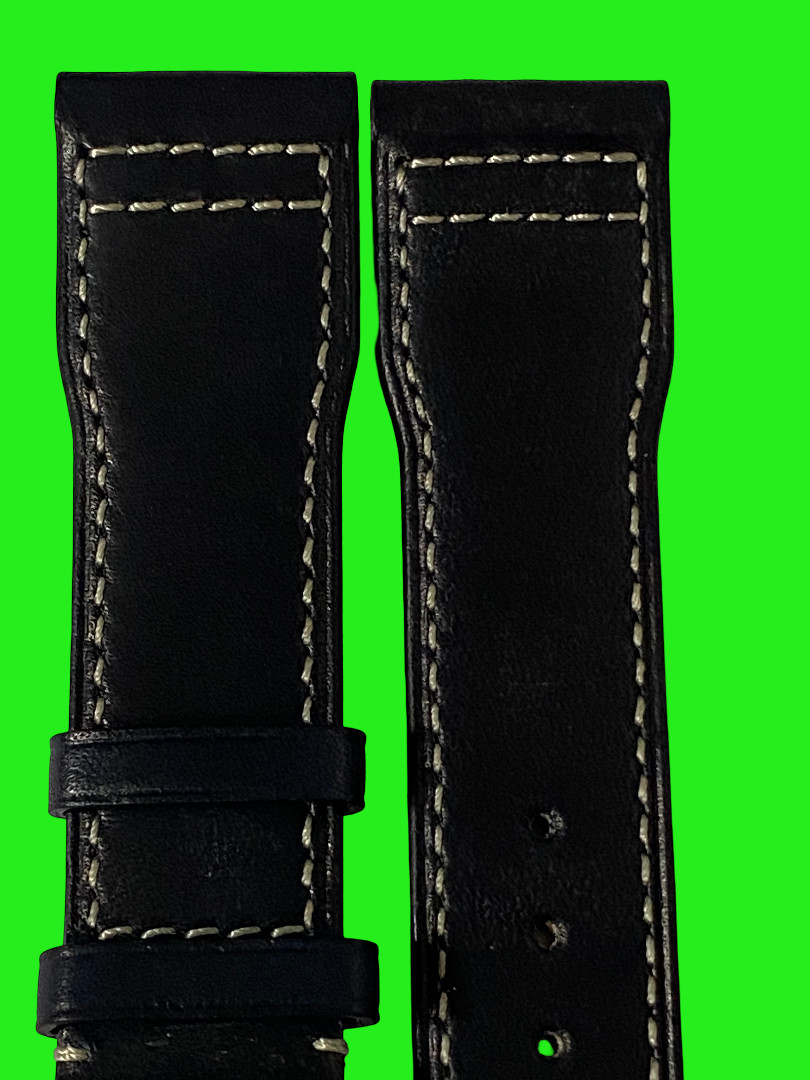 21 mm black silicone strap easy fit strap suitable to Watches Portofino IWC