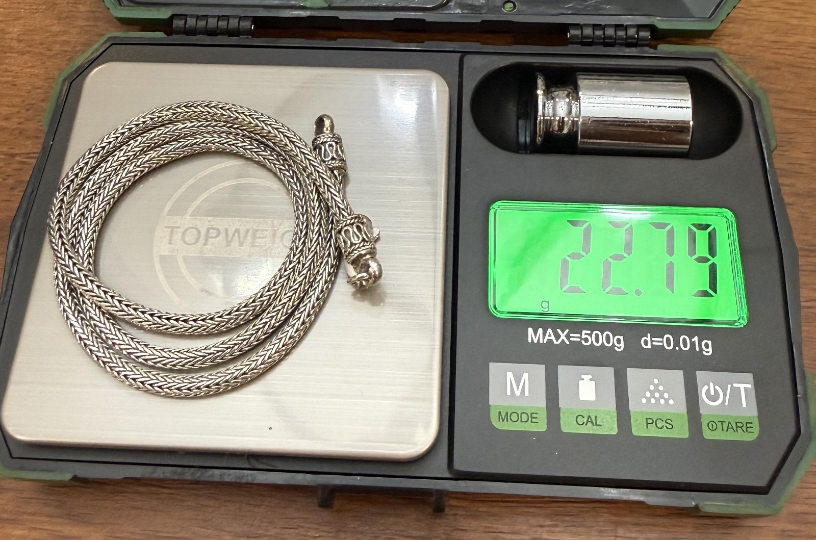 Sterling Silver 925 Tulang Naga Weave Necklace Chain Braided Design 18″ – 22g