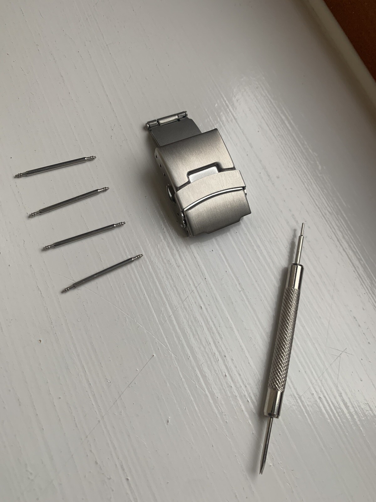 Bracelet Buckle Stainless Steel 18mm Push Button Deployment Watch Clasp BARGAIN!