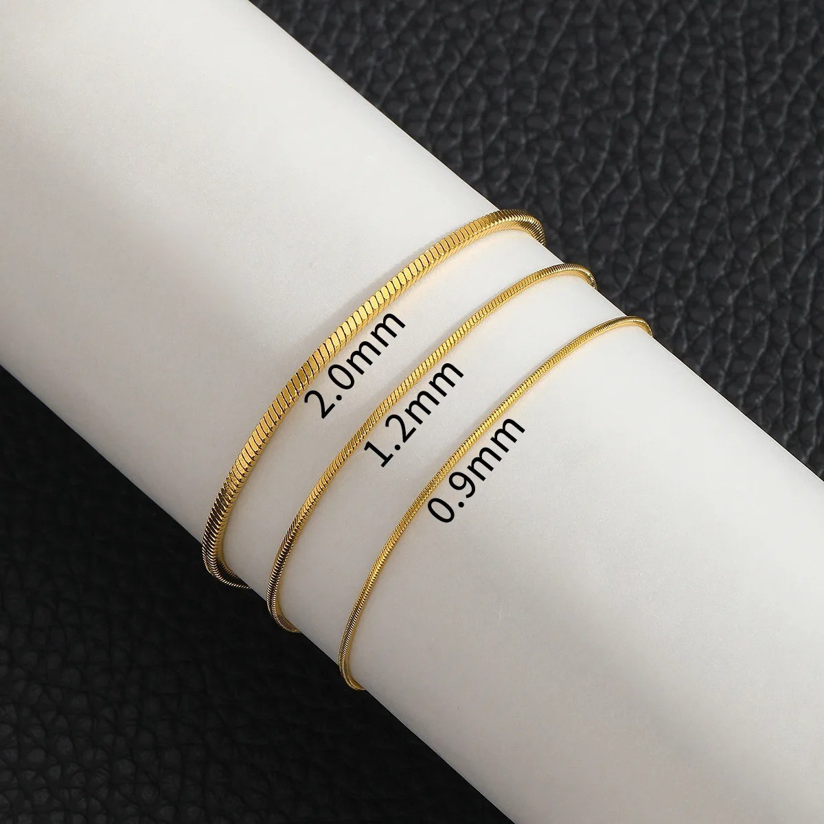 Bracelet Silver Stainles Square Snake Bone Chain Titanium Steel Men Retro Trendy