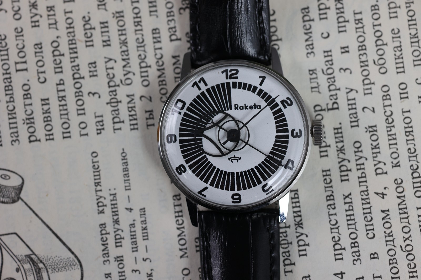 Raketa Copernicus Kopernik Soviet classic Watch Mechanical / Unisex case 34mm.