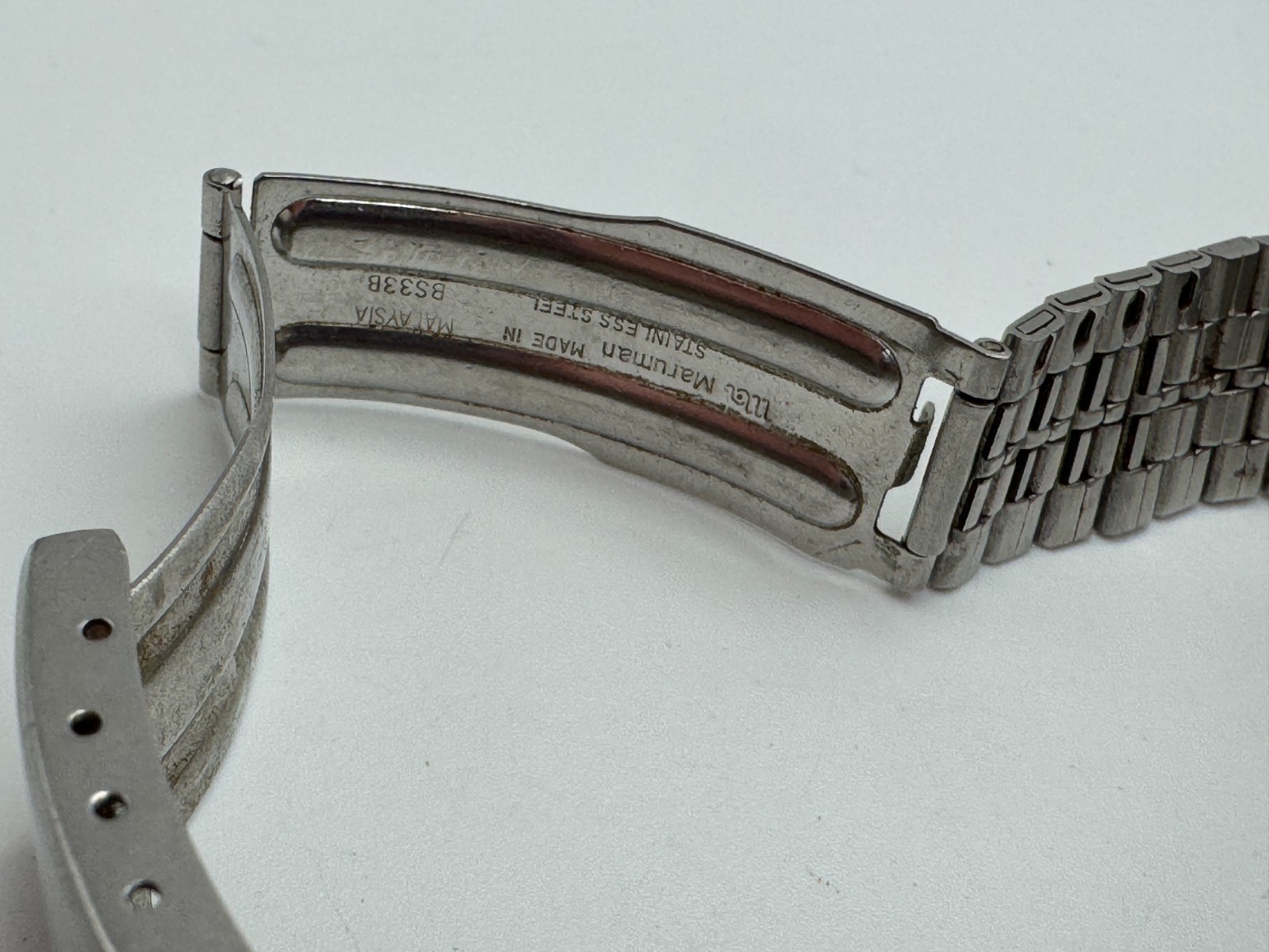 Vintage Men’s ORIENT Automatic 21 Jewels 149-10560 Silver Tone Day Date Watch