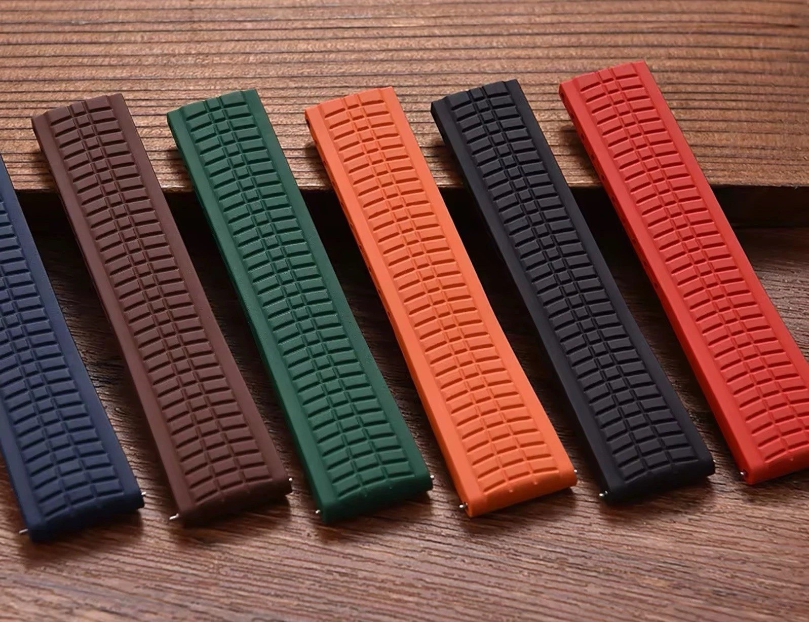 18mm 20mm 22mm FKM Rubber CTS Strap Cut To Size For Patek Philippe -New Design