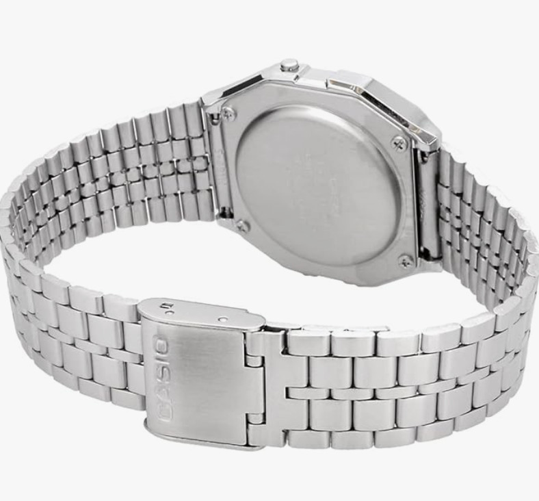 [NEW] CASIO A159WA-N1 Classic Digital Watch Stainless Steel Band, Fr/s