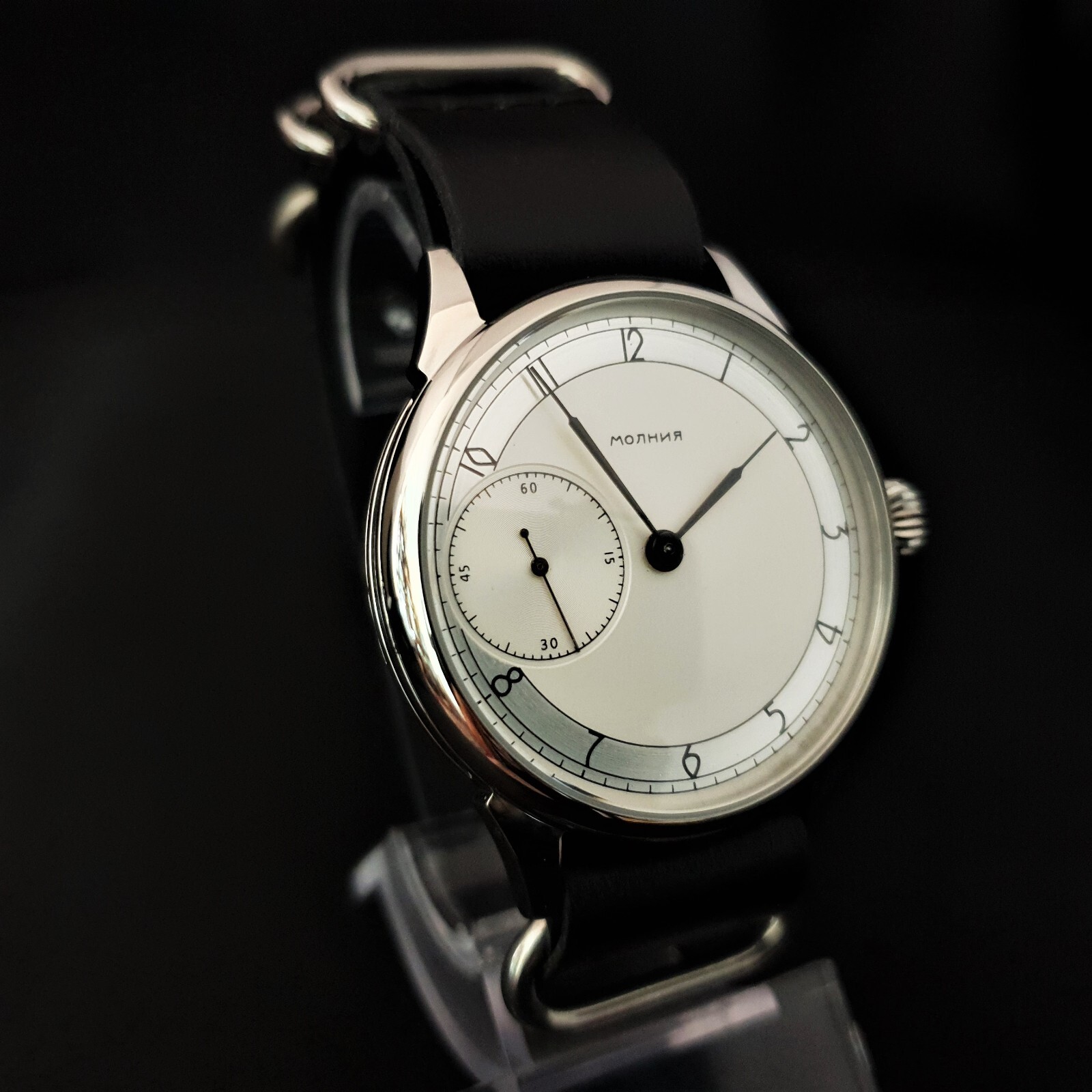 Watch Marriage 3602 Silver dial Dress WristWatch Mechanical Vintage Style USSR