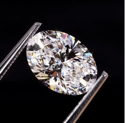 4.00 Ct Loose Moissanite Oval Cut 9 x 11 mm D Color, IF Clarity -AGL Certified