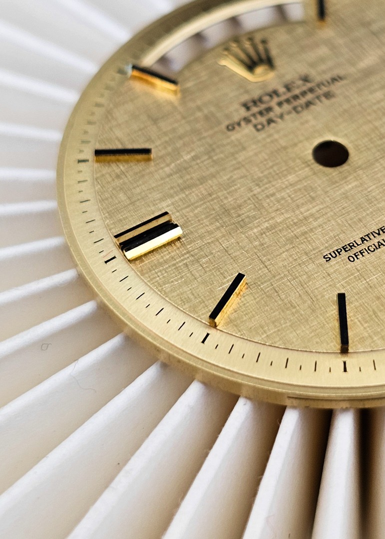 Rolex Golden Tapestries Day-Date Dial, No Trizium xRef. 1803, Plastic Glass