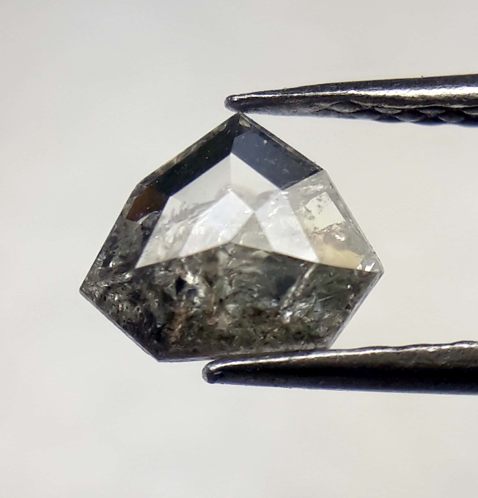 0.39 Ct Salt And Papper Natural Geometric Sahpe Loose Diamond