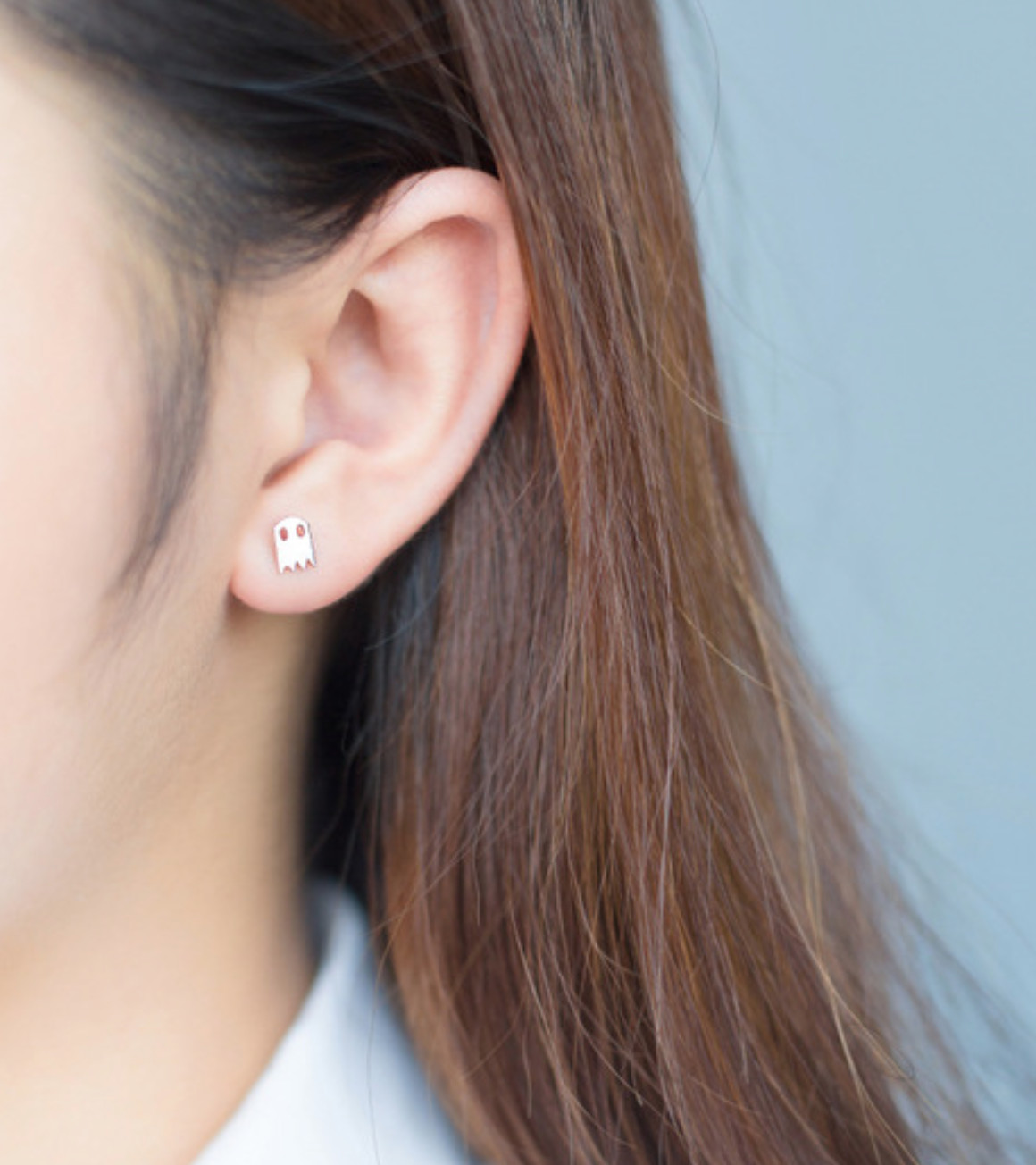 Pac Man Earring Sterling Silver Video Gamer Birthday Gift Daughter Friend Cousin