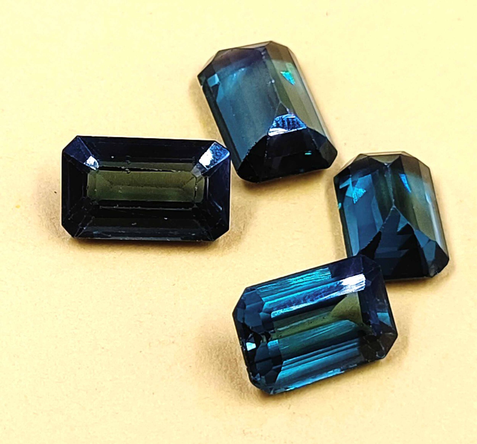 IGL Alexandrite Natural 12x8mm LOT Russian Color Changing Emerald Cut Loose 4N