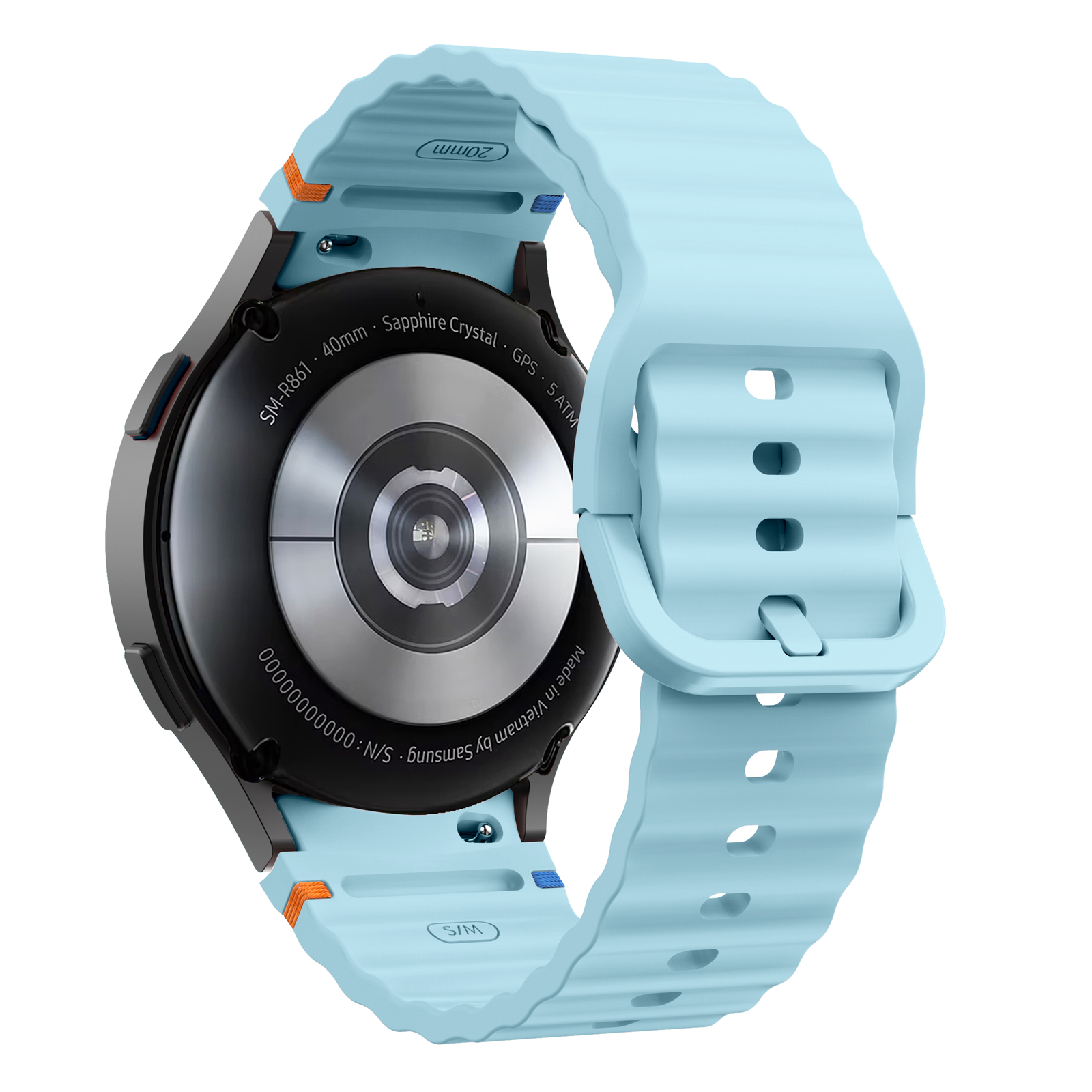 For Samsung Galaxy Watch 7/6/5/4/FE 40/44/47mm Sport Silicone Watch Band Strap