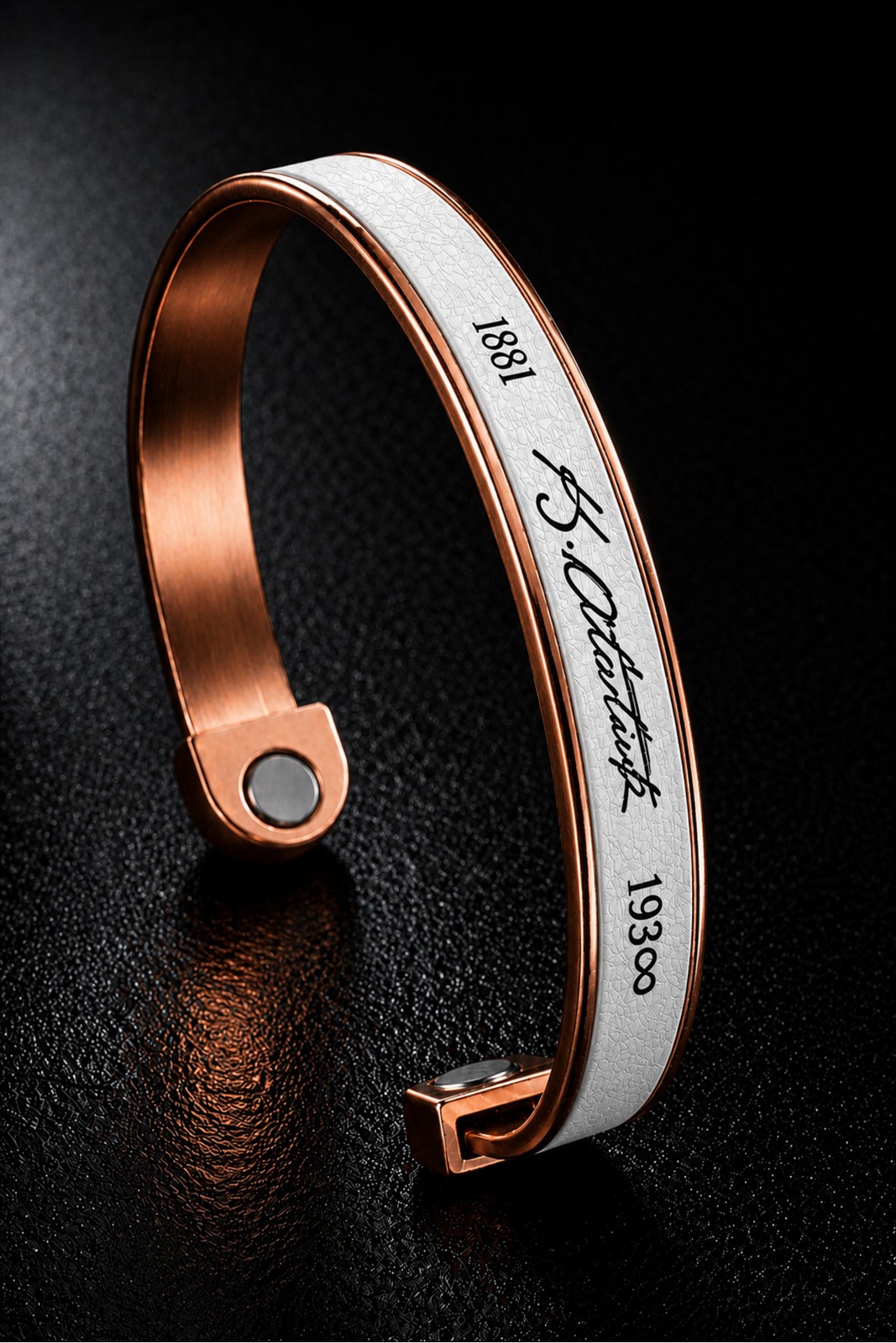 Atat�rk �mzal� Copper Bracelet 1881-193? Engraved Unisex Adjustable M�knat�s