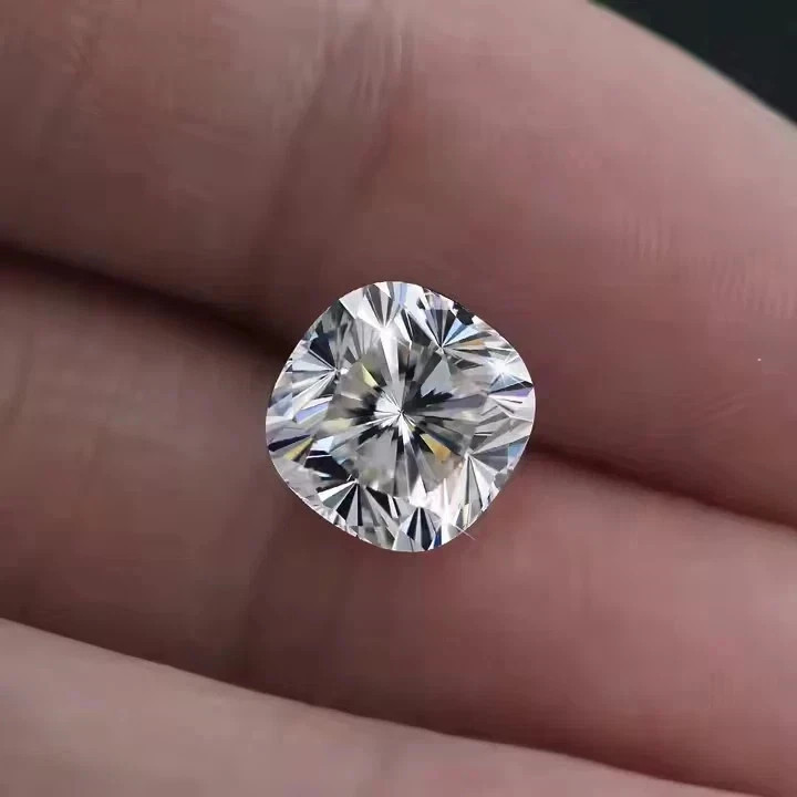 3.40 CT Natural White Diamond 9 mm 1 Pcs Cushion Cut VVS1 D Grade Certified N50