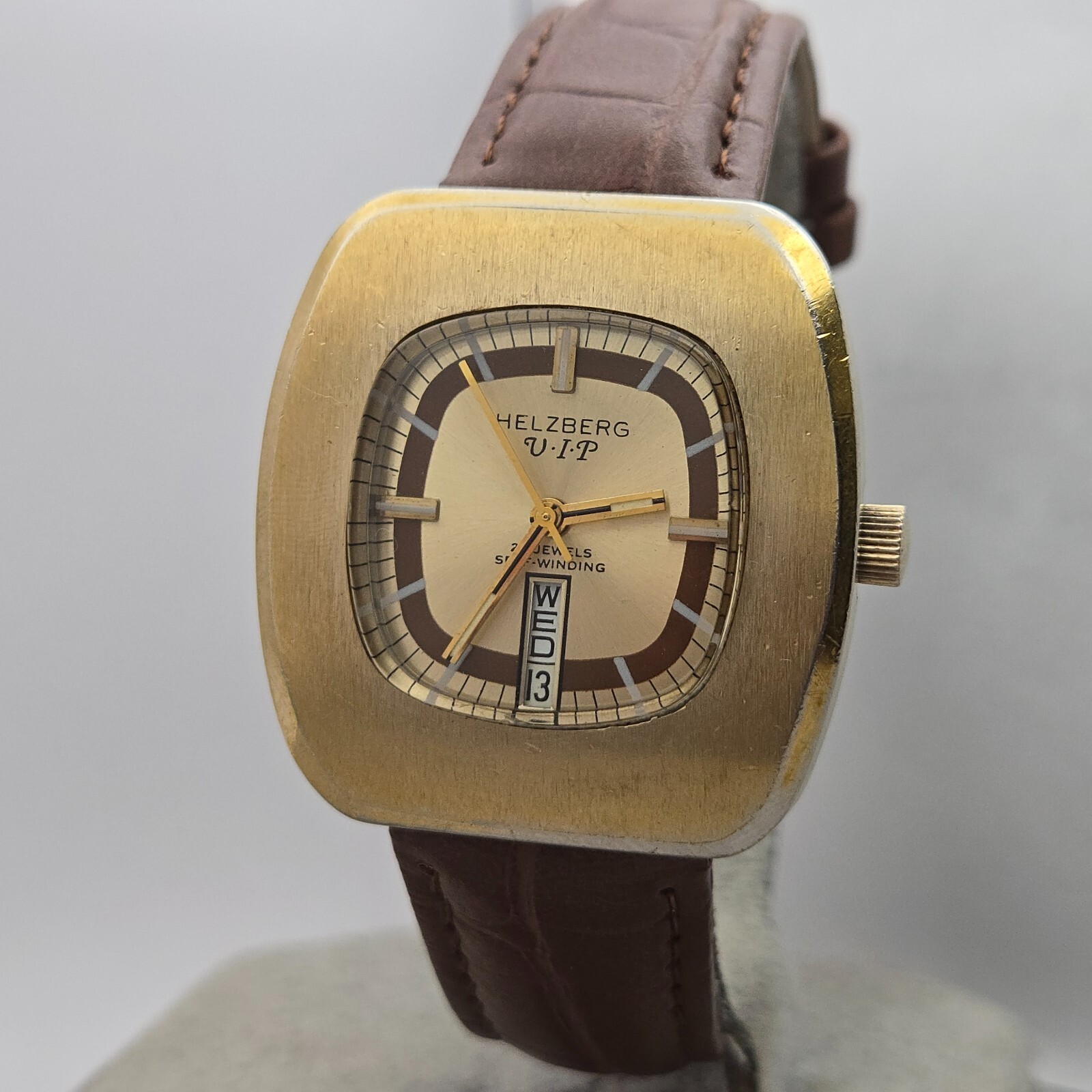 Vintage HELZBERG VIP men’s automatic watch swiss AS 2066 25Jewels 1970s #2