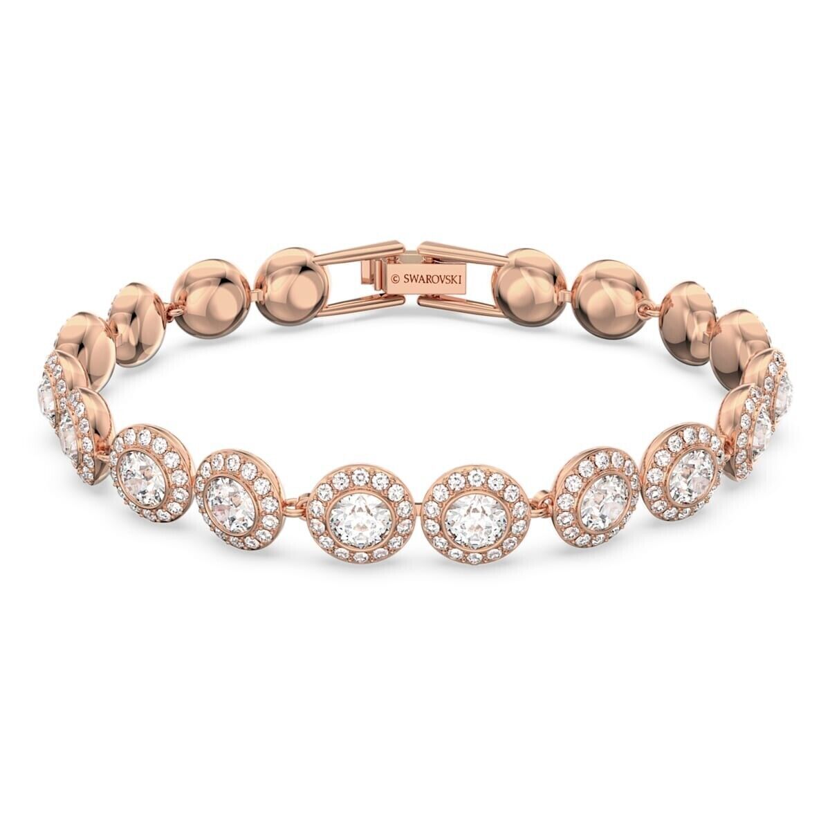 Swarovski Angelic Crystal Rose Gold/Rose Gold Plated Soft Bracelet 5240513
