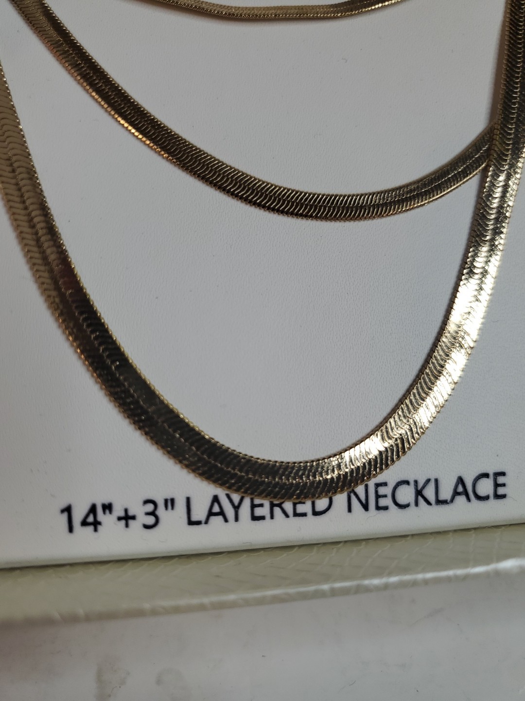 House Of Harlow 1960 – 14” + 3” Goldtone Layered Necklace In Box NEW Beautiful