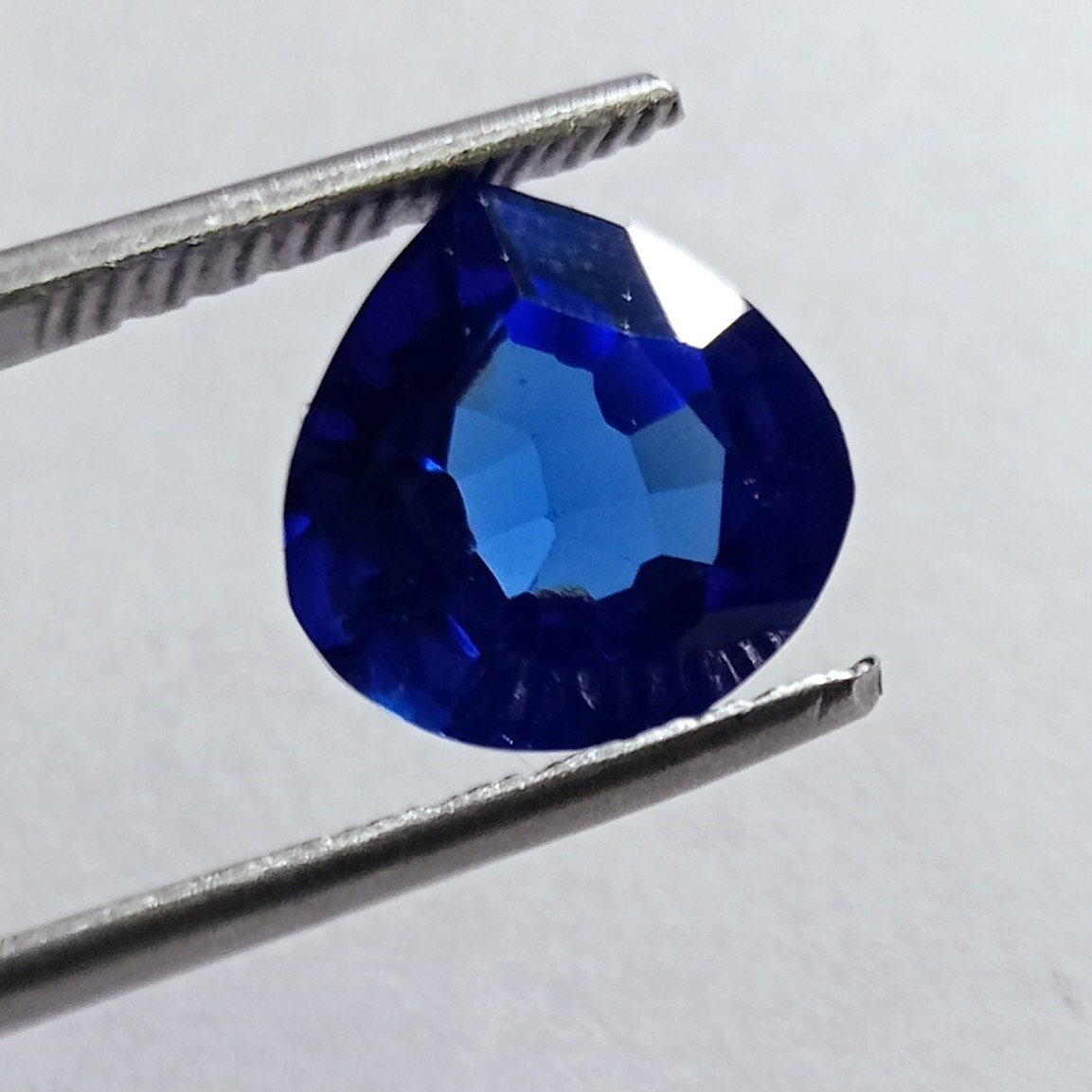 Natural Cornflower Blue Sapphire Certified Ceylon 10.70 Ct Pear Loose Gemstone