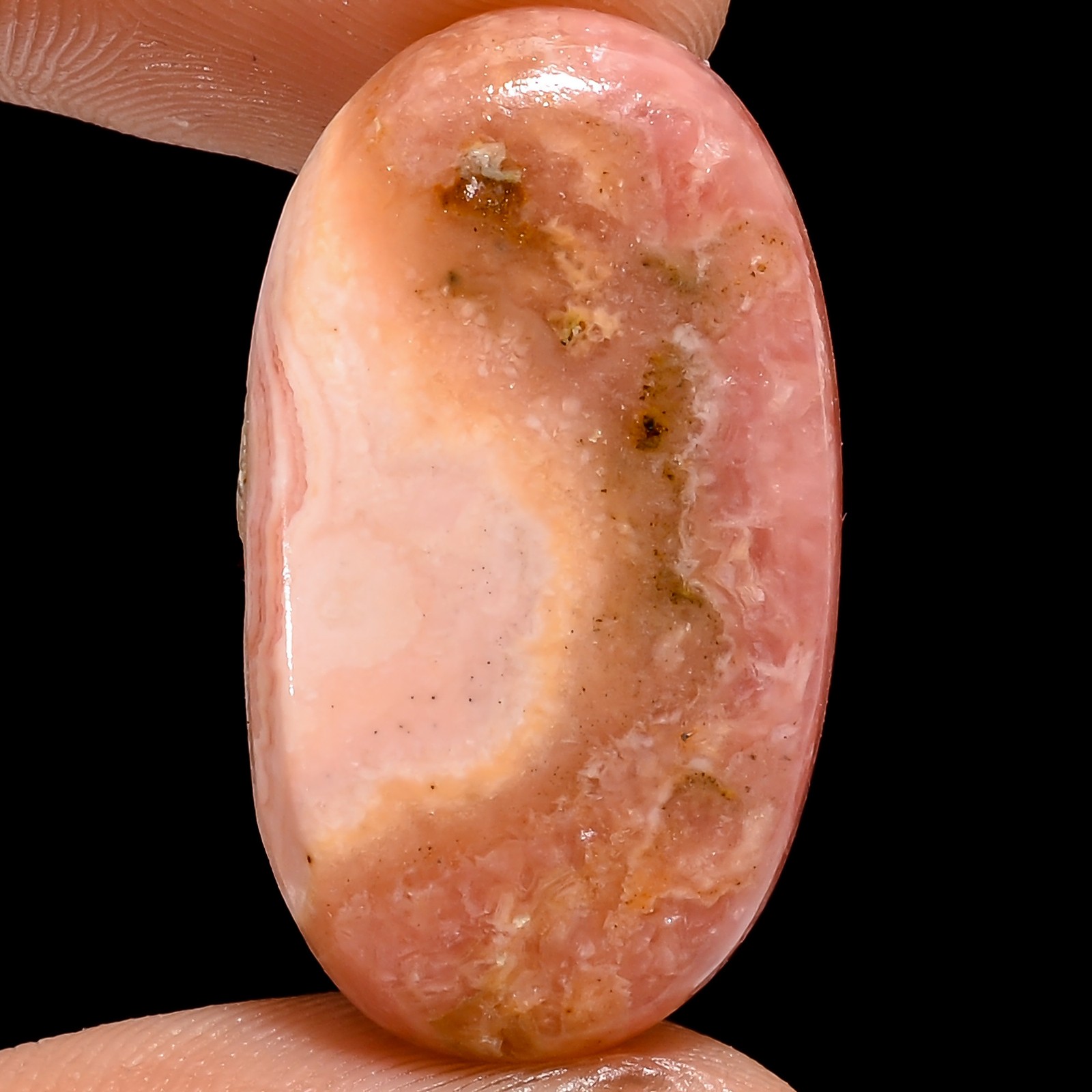 100% Natural Rhodochrosite Oval Shape Cabochon Gemstone 25 Ct 27X15X4 mm X-10127