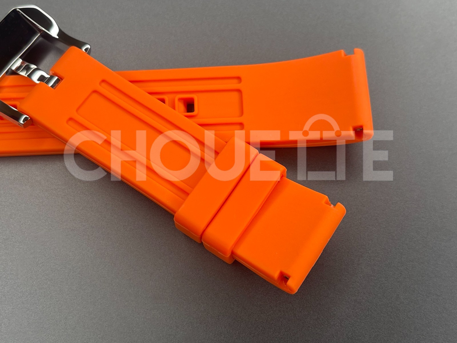 Citizen Promaster JR4061-18E, JR4061-00F 22mm Orange Rubber Watch Band with PINS