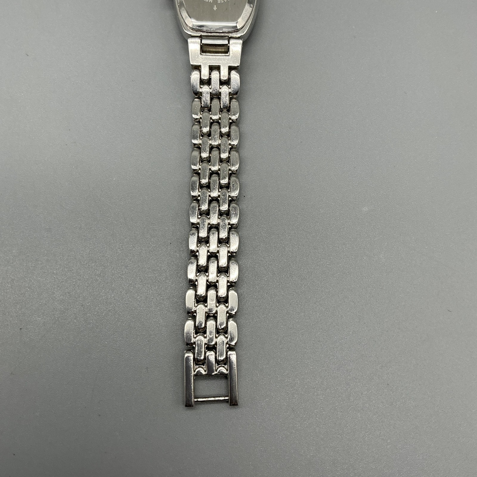 Charter Club Womens Watch 20mm Black Dial Silver Tone Bracelet New Battery 7.25″