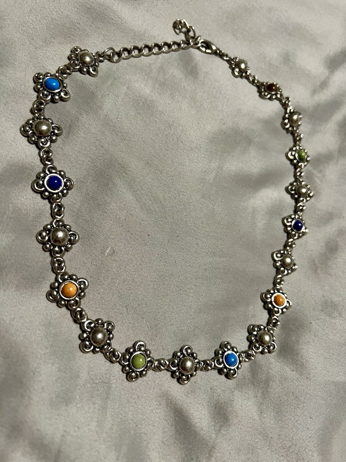 Premier Designs, Necklace Blossom Tiger’s Eye And Other Gemstones 16 To 18 Inch