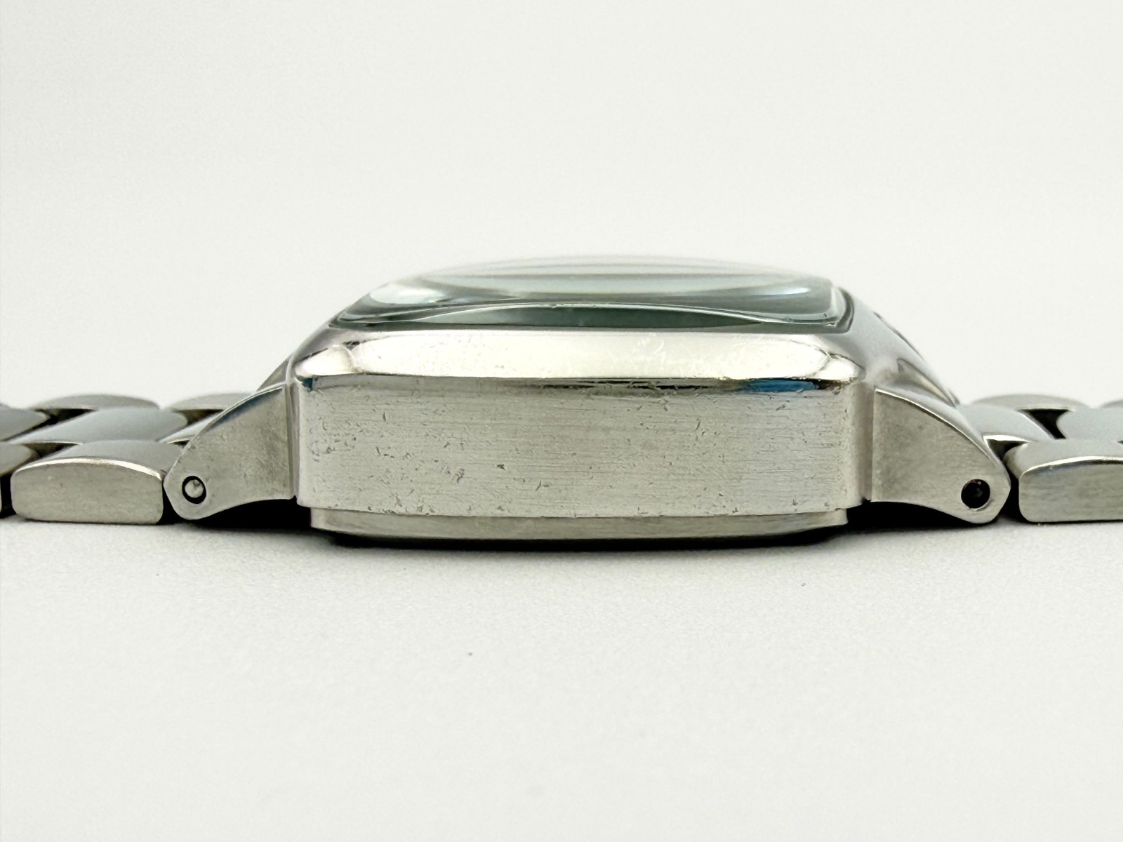 NIXON The SMALL PLAYER Qz Silver Black Dial Watch Wrist 16cm (6.3 in) – Rank C