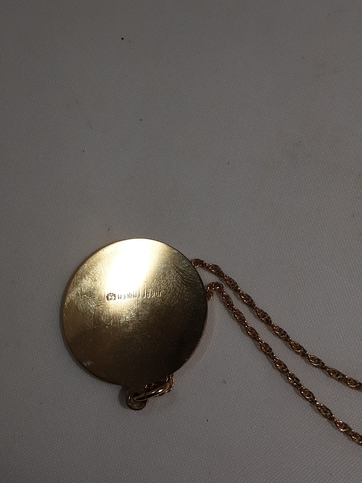 Vintage 10k Gold Filled GTE Award Pendant Necklace With Case