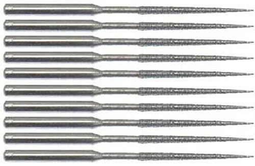 New 2″ 10pcs Tapered Diamond Bead Reamer Bit Set Craft Jewelry Lapidary Rotary