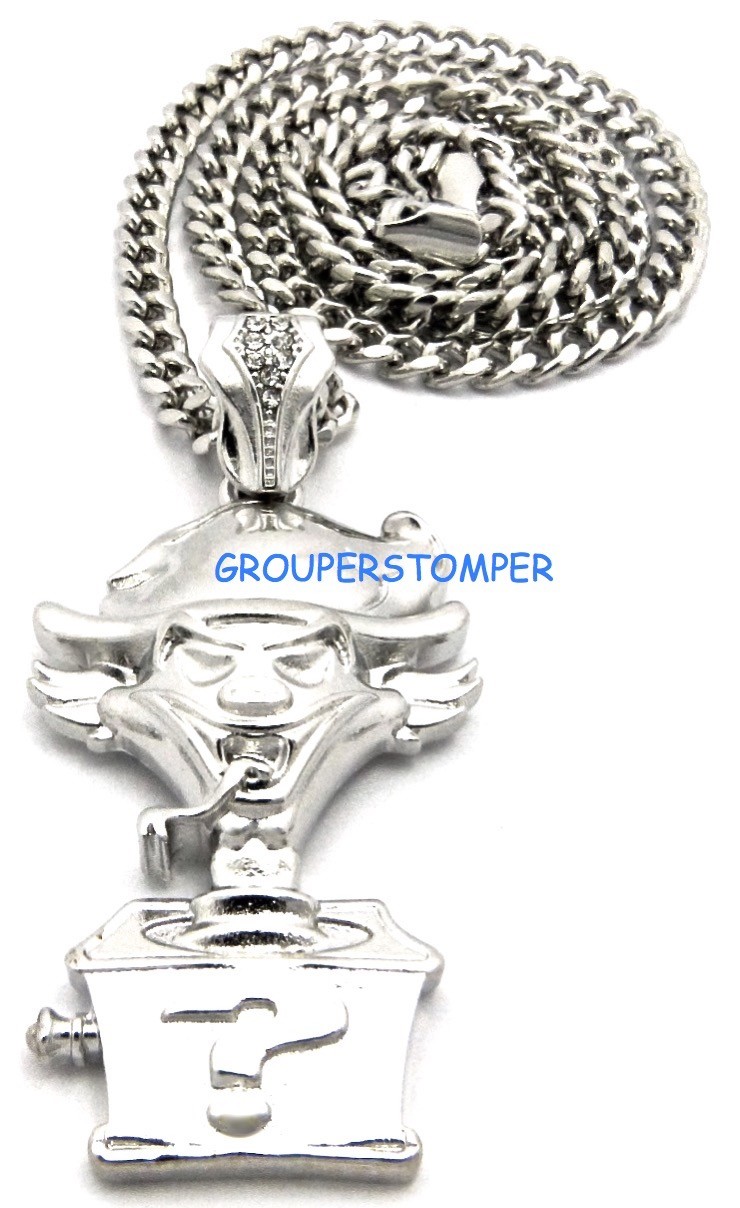 Riddle Box Juggalo Necklace New Pendant 24″ Cuban Style 4mm Chain Joker Insane