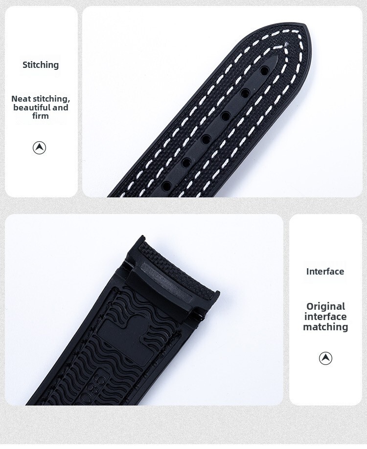 High Quality Nylon Rubber Watch Band Strap for Omega New Seamaster 300 20/22mm