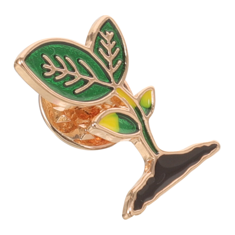 1PC Leaves Plant Bean Sprouts Enamel Brooch Collar Pin Cartoon Brooch Pin Badges