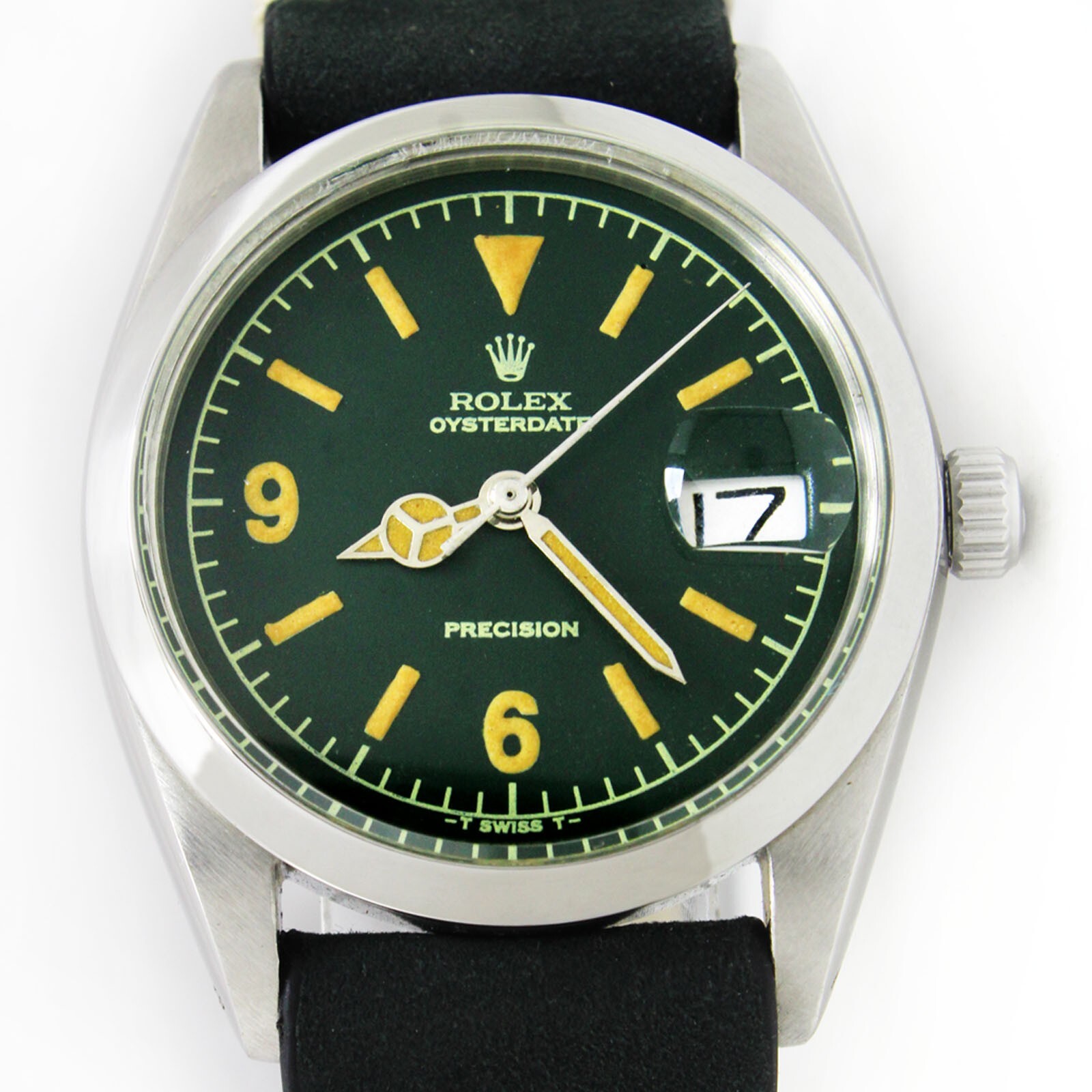 Vintage Rolex Oysterdate Precision Men 34mm Steel Men Watch Ref 6694