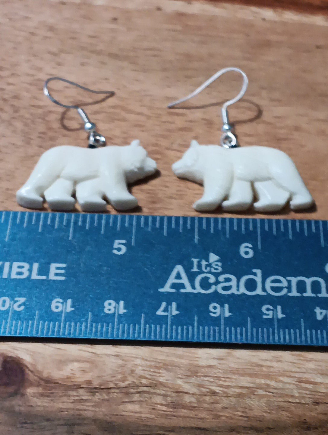 HANDMADE CARVED WATER BUFFALO BONE BEAR WALKING ALASKA BONEYARD COLLECTION
