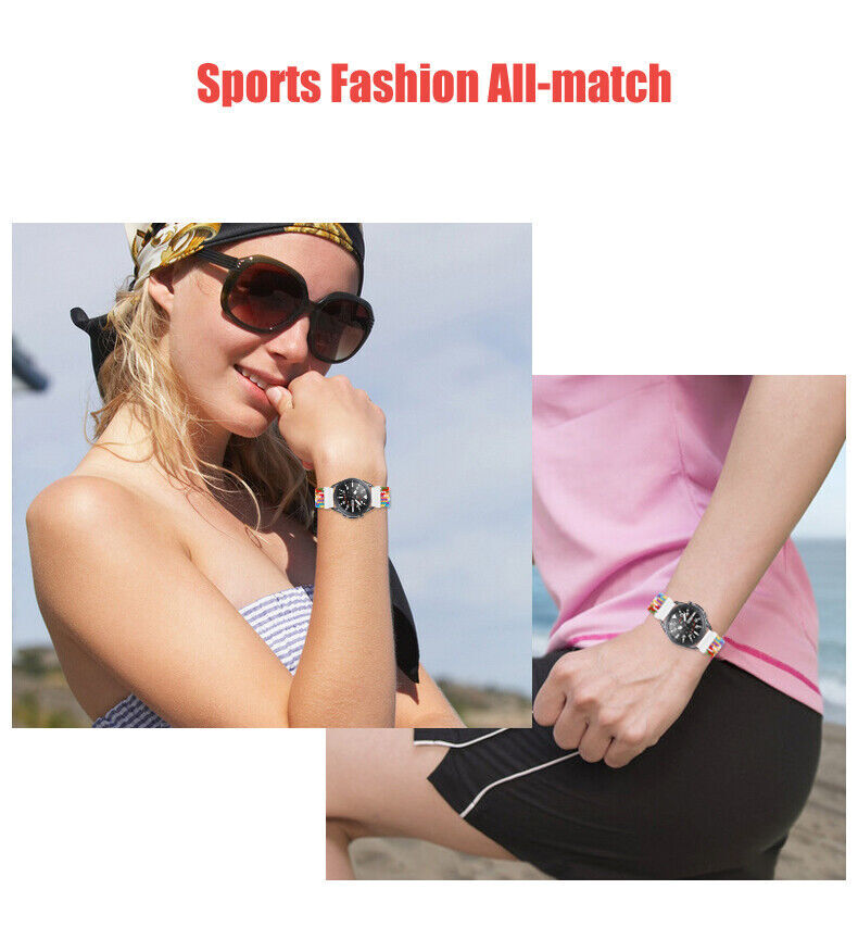 For Samsung Galaxy Watch7 6 5 4 3 Active2 40/44mm Braided Nylon Sport Band Strap