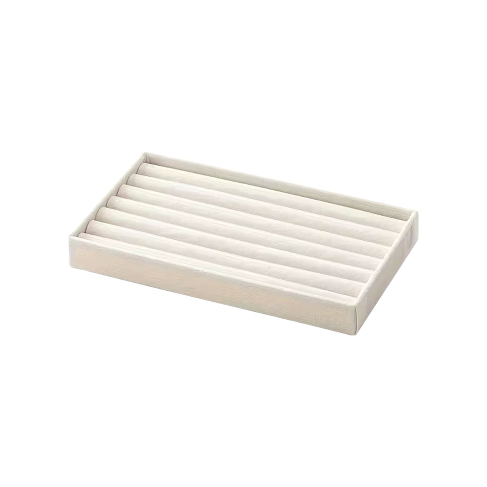 4Pc Jewelry Tray Set Drawer Organizer Stackable Ring Necklace Box