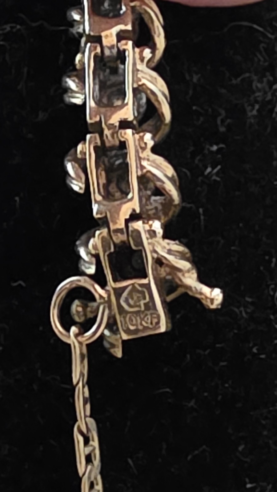 Tennis Bracelet – Bar Link Adjustable Chain Lobster Clasp – 10KP – 38 Diamonds
