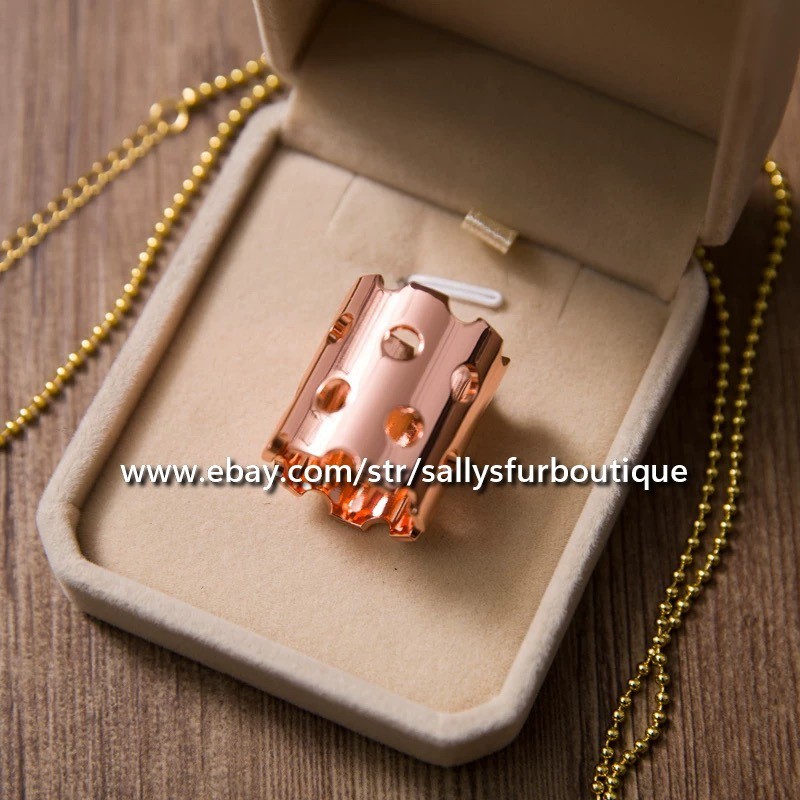 Quality 100% Copper Scarf Ring Hollow Tube Buckle Brooch For Silk Scarves