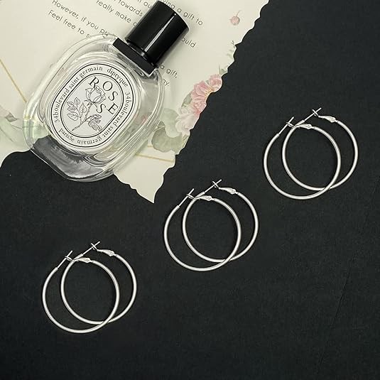 925 Sterling Silver High Polished 2MM Hoop Earrings – 10MM-50MM Lot